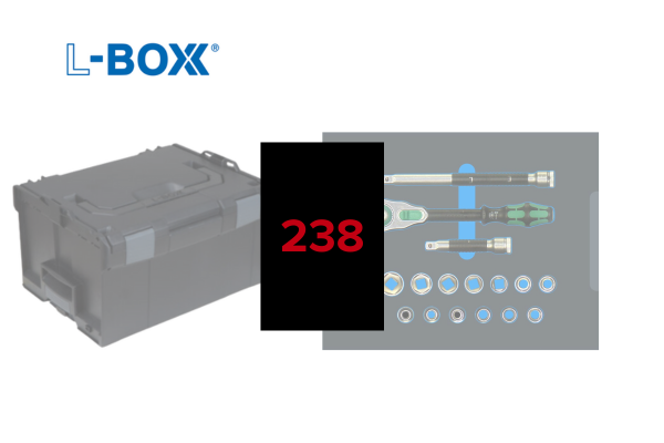 Inserto de espuma para L-Boxx 238